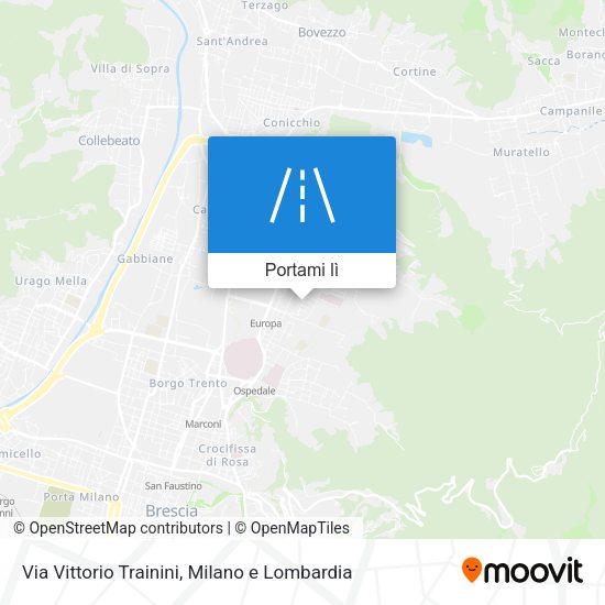 Mappa Via Vittorio Trainini