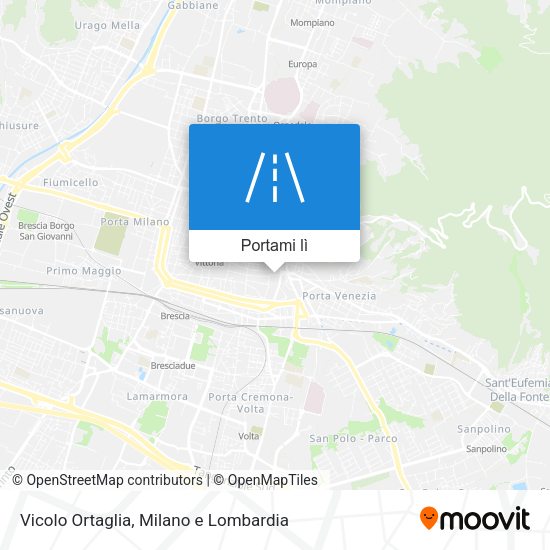 Mappa Vicolo Ortaglia