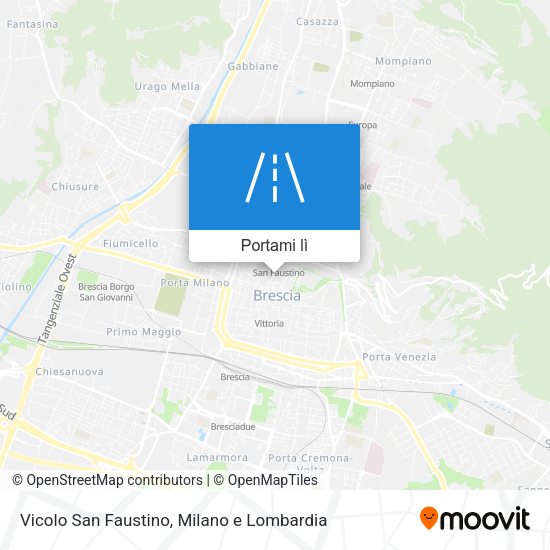 Mappa Vicolo San Faustino