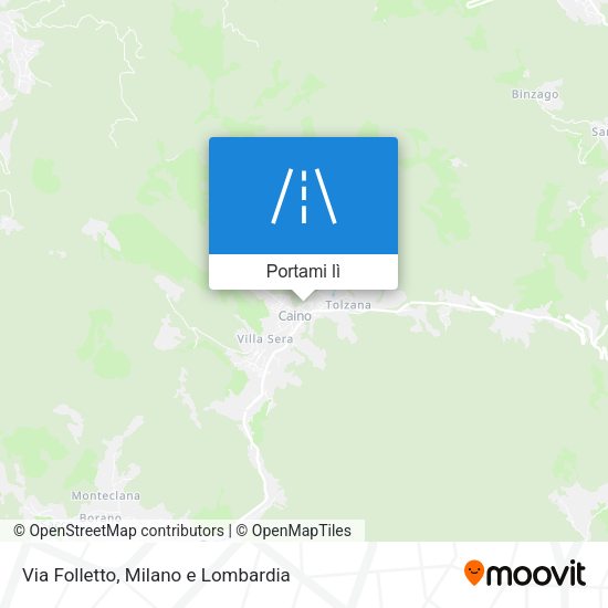 Mappa Via Folletto