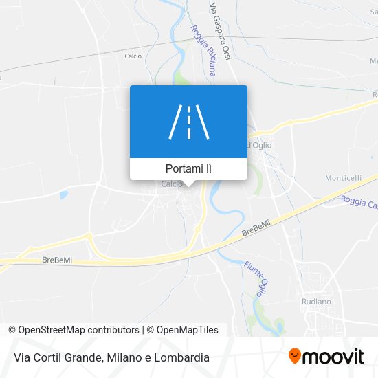Mappa Via Cortil Grande