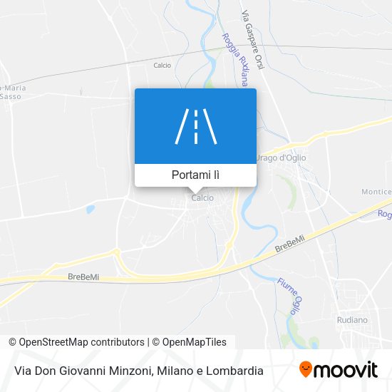 Mappa Via Don Giovanni Minzoni