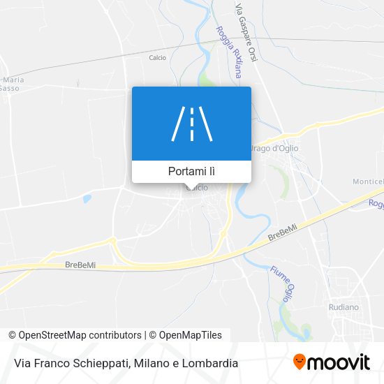 Mappa Via Franco Schieppati