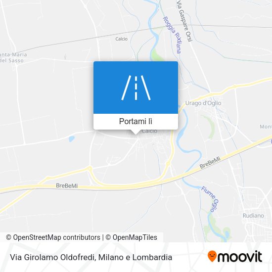 Mappa Via Girolamo Oldofredi