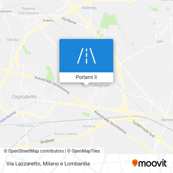 Mappa Via Lazzaretto