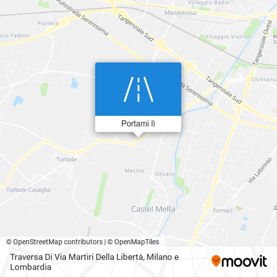 Mappa Traversa Di Via Martiri Della Libertà