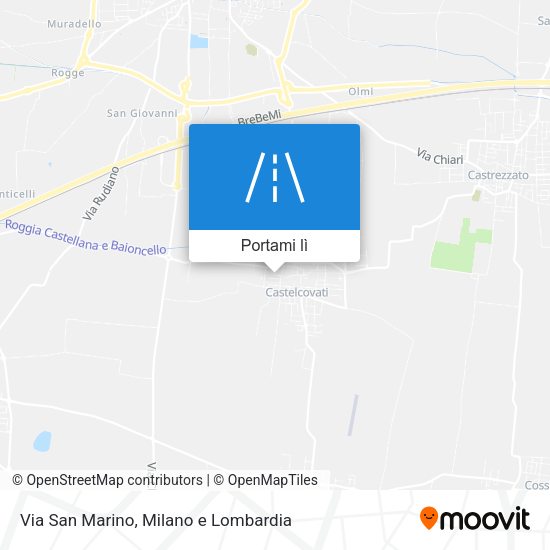 Mappa Via San Marino