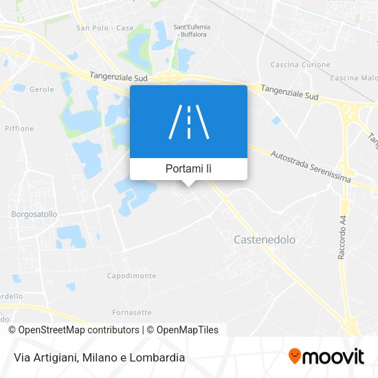 Mappa Via Artigiani