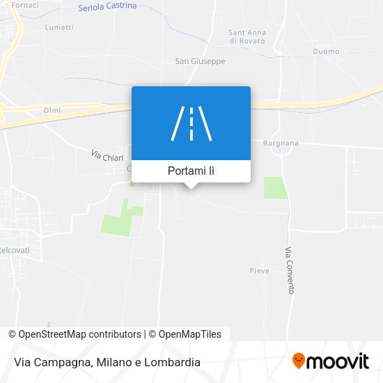 Mappa Via Campagna