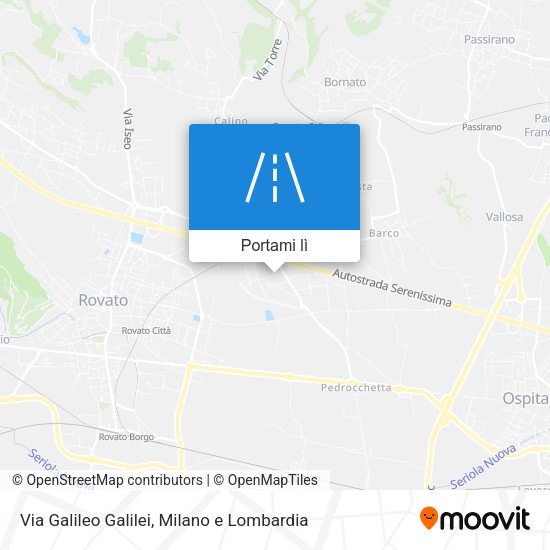 Mappa Via Galileo Galilei