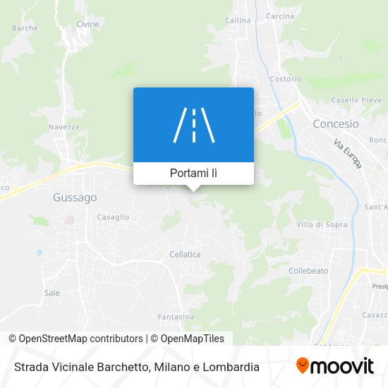 Mappa Strada Vicinale Barchetto