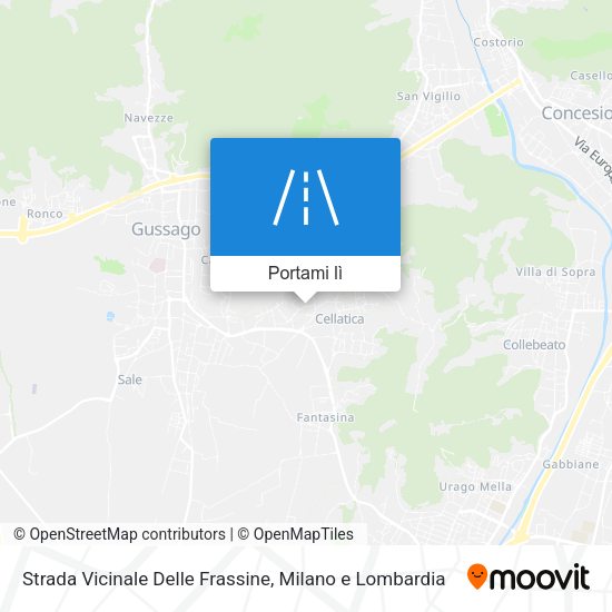 Mappa Strada Vicinale Delle Frassine