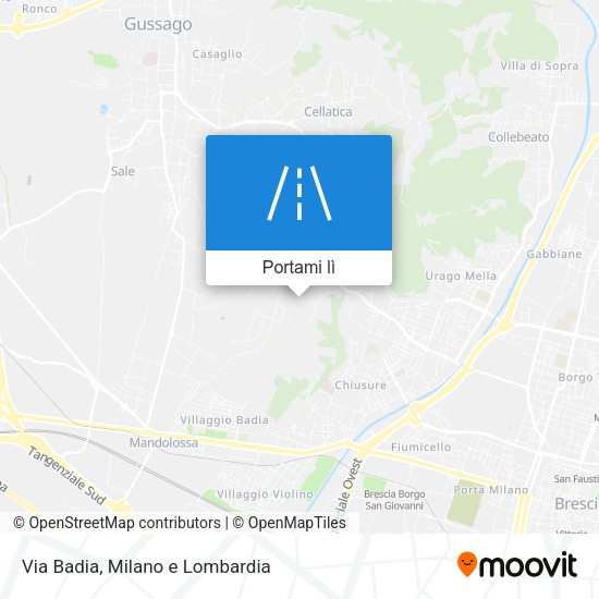 Mappa Via Badia