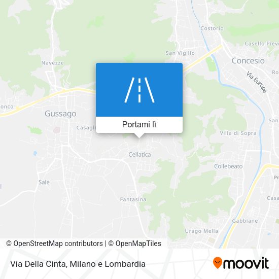 Mappa Via Della Cinta