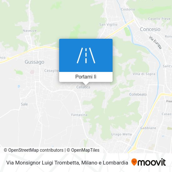 Mappa Via Monsignor Luigi Trombetta