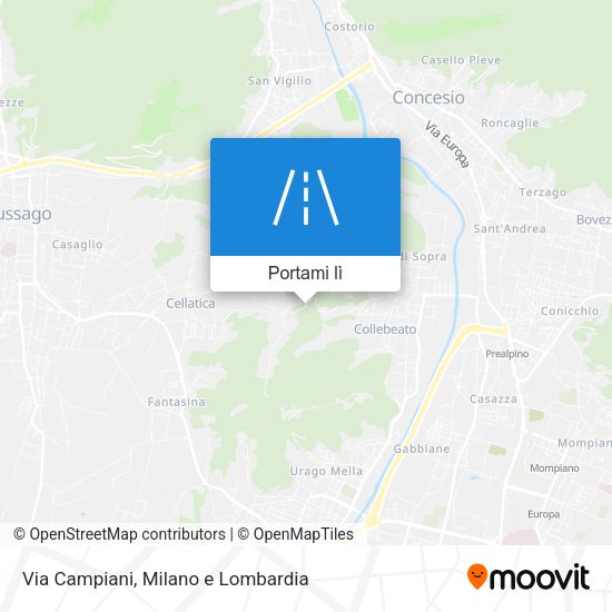 Mappa Via Campiani