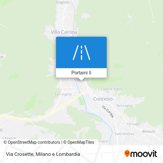 Mappa Via Crosette