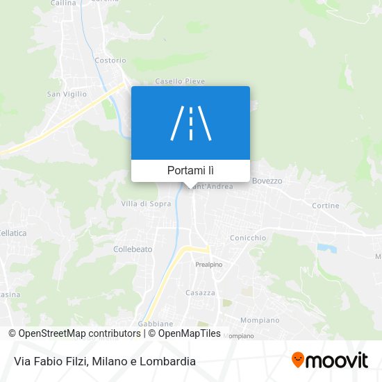 Mappa Via Fabio Filzi