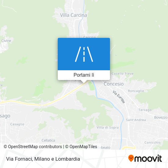 Mappa Via Fornaci