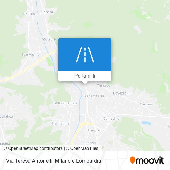 Mappa Via Teresa Antonelli