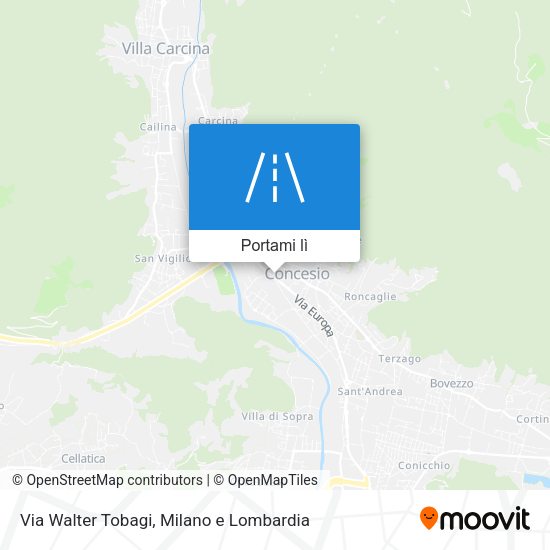 Mappa Via Walter Tobagi