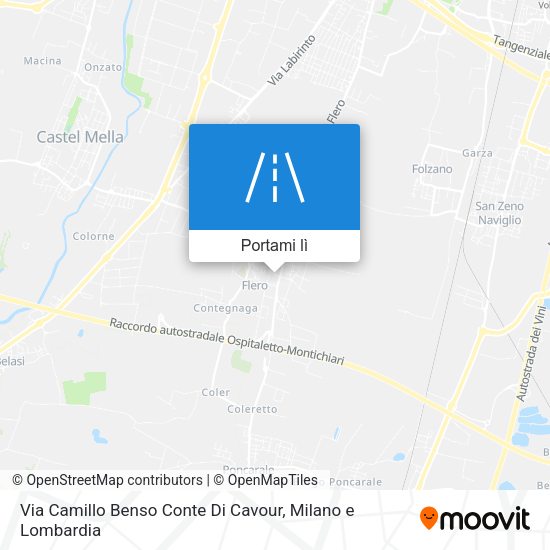 Mappa Via Camillo Benso Conte Di Cavour