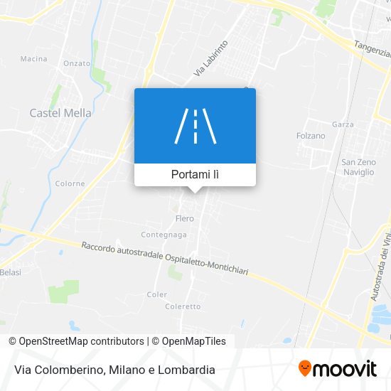 Mappa Via Colomberino