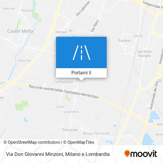 Mappa Via Don Giovanni Minzoni