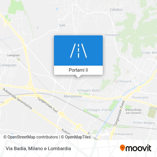 Mappa Via Badia
