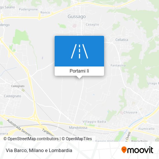 Mappa Via Barco