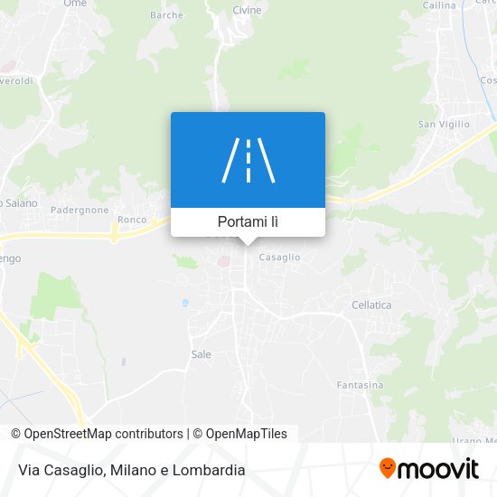 Mappa Via Casaglio