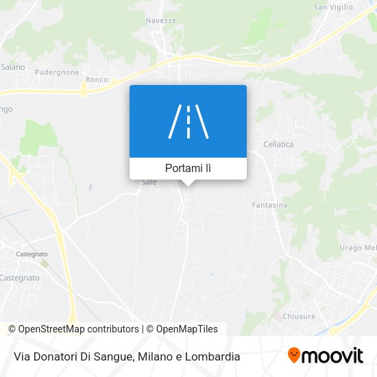 Mappa Via Donatori Di Sangue