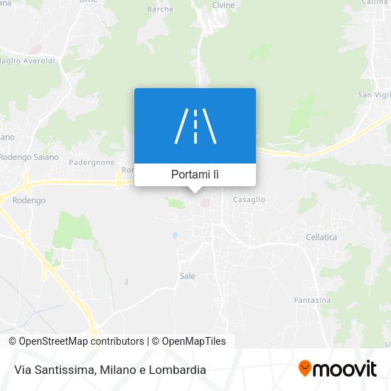 Mappa Via Santissima