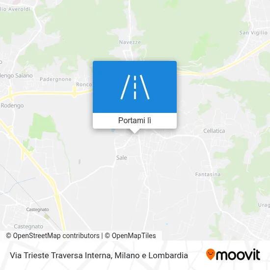Mappa Via Trieste Traversa Interna