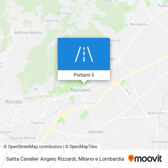Mappa Salita Cavalier Angelo Rizzardi