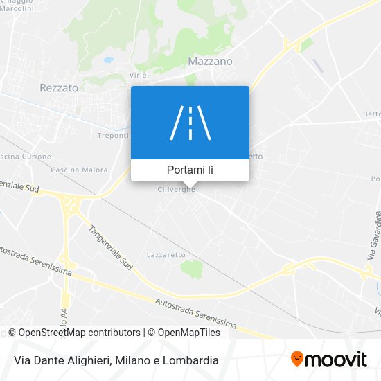 Mappa Via Dante Alighieri