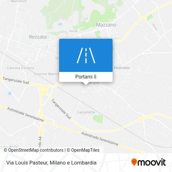 Mappa Via Louis Pasteur