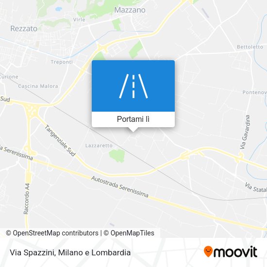 Mappa Via Spazzini