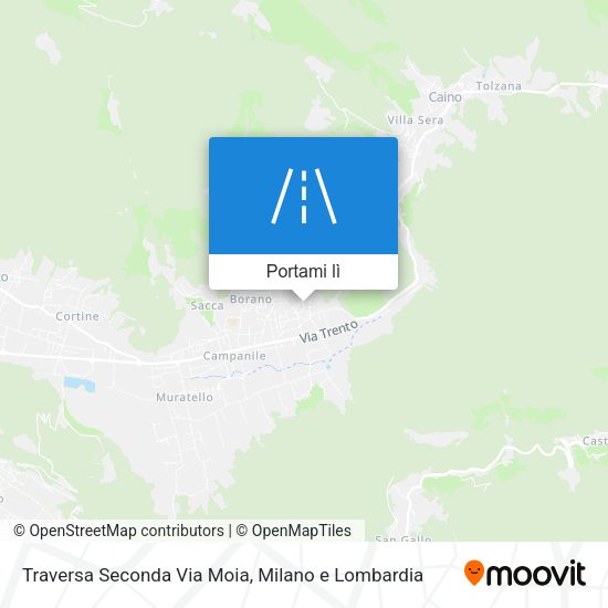 Mappa Traversa Seconda Via Moia