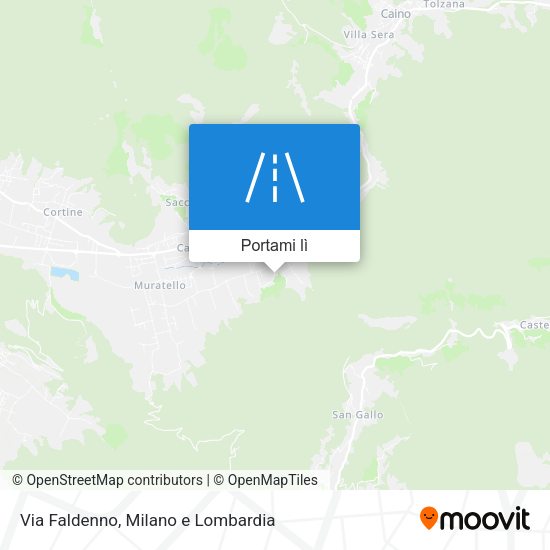 Mappa Via Faldenno