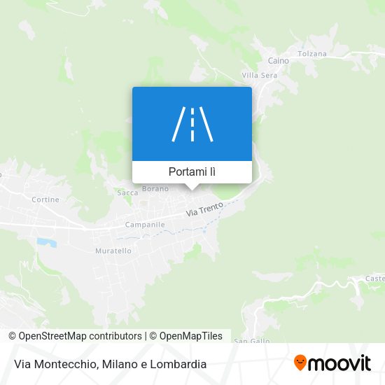 Mappa Via Montecchio