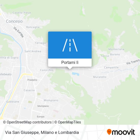Mappa Via San Giuseppe