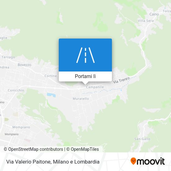 Mappa Via Valerio Paitone