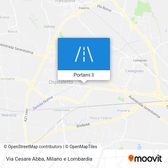 Mappa Via Cesare Abba