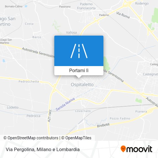 Mappa Via Pergolina