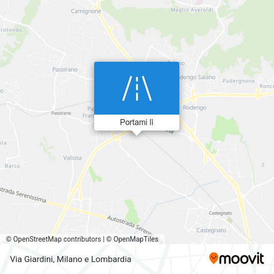 Mappa Via Giardini