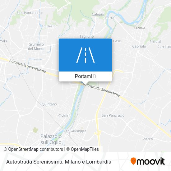 Mappa Autostrada Serenissima