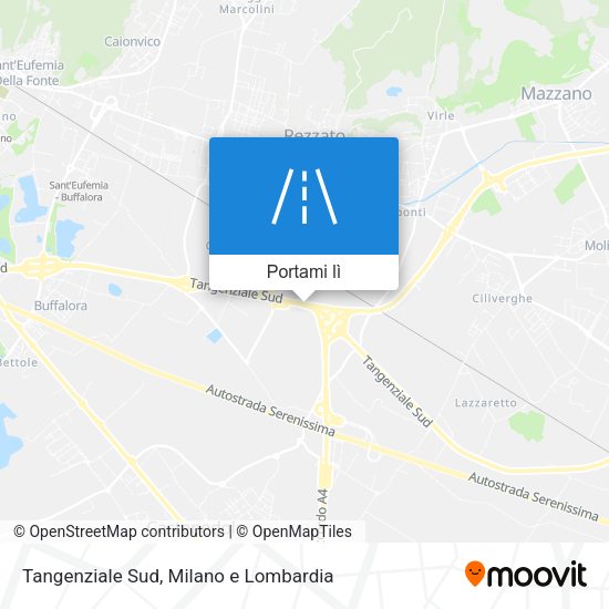 Mappa Tangenziale Sud