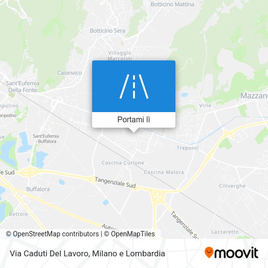 Mappa Via Caduti Del Lavoro