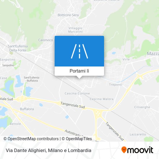 Mappa Via Dante Alighieri